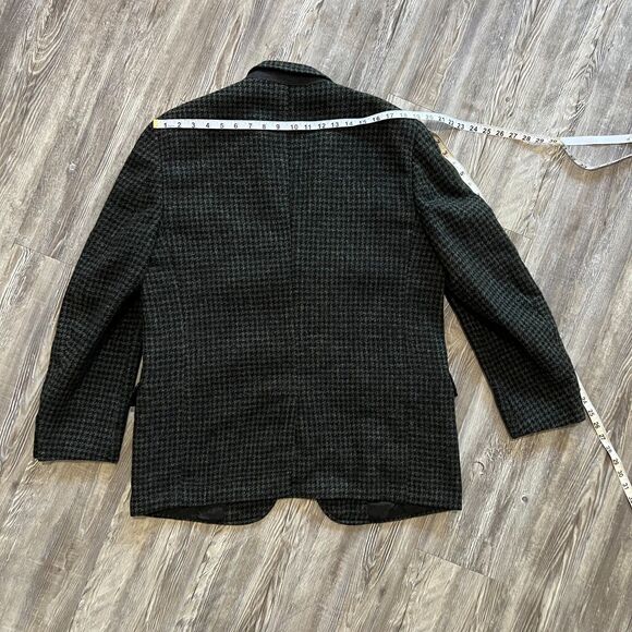 Vintage Harris Tweed 100% Wool Houndstooth Blazer Jacket – 44R - Picture 8 of 9